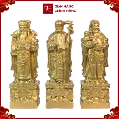 Tượng Tam Đa - Đồng Vàng Cao Cấp - Cửu Diệu Thiên - KS001