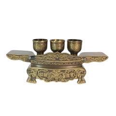 Bộ Kỷ Ngai 3 Chén - Đồng Hun Giả Cổ - Cửu Diệu Thiên - KN002