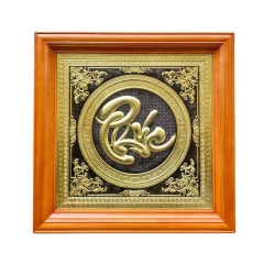 Tranh Đồng Chữ Phúc ( 69x69cm ) - Cửu Diệu Thiên - THN234