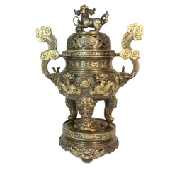 Đỉnh Đồng Phúc Lộc Thọ Khang Ninh - Đồ Đồng Cao Cấp - Cửu Diệu Thiên - ZC006