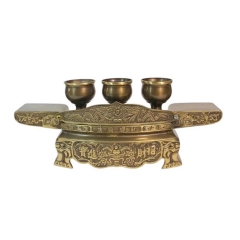Bộ Kỷ Ngai 3 Chén - Đồng Hun Giả Cổ - Cửu Diệu Thiên - KN003
