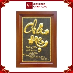 Tranh Đồng Chữ Cha Mẹ ( 38x54cm ) - Cửu Diệu Thiên - CM009