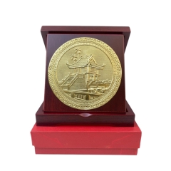 Tranh Đồng Chùa Một Cột ( Đường Kính 16cm ) - Cửu Diệu Thiên - TD031