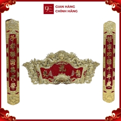 Bộ Hoành Phi Câu Đối - Đồ Đồng Cao Cấp - Cửu Diệu Thiên - VN002