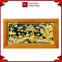 Tranh Vinh Quy Bái Tổ - Đồ Đồng Cao Cấp - Cửu Diệu Thiên - THN002