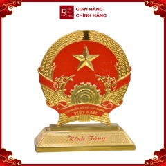 Mô Hình Quốc Huy Để Bàn - Đồ Đồng Cao Cấp - Cửu Diệu Thiên - THN146