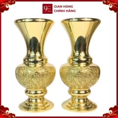 Bình Hoa Cúc - Đồ Đồng Cao Cấp - Cửu Diệu Thiên - FG005