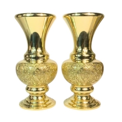 Bình Hoa Cúc - Đồ Đồng Cao Cấp - Cửu Diệu Thiên - FG005
