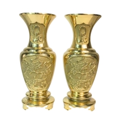 Bình Hoa Lục Bình - Đồ Đồng Cao Cấp - Cửu Diệu Thiên - FG002