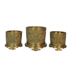 Bộ Bát Hương - Đồng Vàng Cao Cấp - Cửu Diệu Thiên - BH010