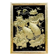 Tranh Tùng Hạc - Đồ Đồng Cao Cấp - Cửu Diệu Thiên - THN031