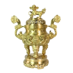 Đỉnh Đồng Phúc Lộc Thọ - Đồ Đồng Cao Cấp - Cửu Diệu Thiên - ZC007