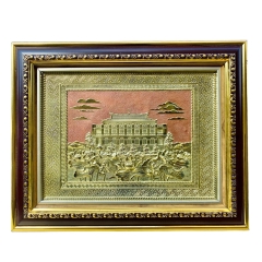 Tranh Đồng Bến Nhà Rồng - Bảo Tàng Hồ Chí Minh ( 28x34cm ) - Cửu Diệu Thiên - BR002