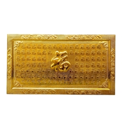 Tranh Đồng Bách Phúc , Mạ Vàng 24K ( 88x155cm ) - Cửu Diệu Thiên - BP002