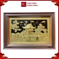 Tranh Đồng Chùa Một Cột ( 50x70cm ) - Cửu Diệu Thiên - MC0012