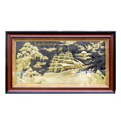 Tranh Thuận Buồm Xuôi Gió - Đồ Đồng Cao Cấp - Cửu Diệu Thiên - THN417