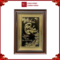 Tranh Đồng Chữ Phúc ( 38x54cm ) - Cửu Diệu Thiên - THN245