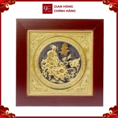 Tranh Đồng Mừng Thọ Cụ Bà ( 42x42cm ) - Cửu Diệu Thiên - TC001
