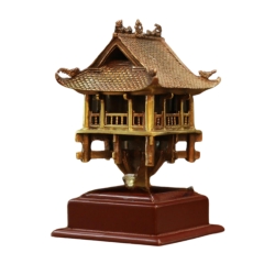 Mô Hình Chùa Một Cột - Đồ Đồng Cao Cấp - Cửu Diệu Thiên - THN141