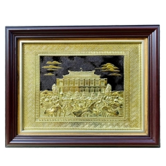 Tranh Đồng Bến Nhà Rồng - Bảo Tàng Hồ Chí Minh ( 28x34cm ) - Cửu Diệu Thiên - BR003