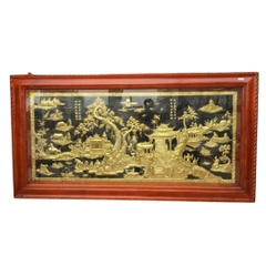 Tranh Đồng Quê - Đồ Đồng Cao Cấp - Cửu Diệu Thiên - THN398