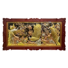 Tranh Công Mai - Đồ Đồng Cao Cấp - Cửu Diệu Thiên - THN388