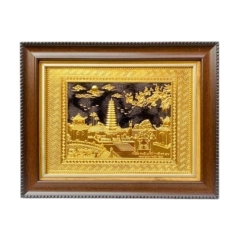 Tranh Đồng Tháp Phổ Minh Thế Kỉ XIV ( 28x34cm ) - Cửu Diệu Thiên - TP006