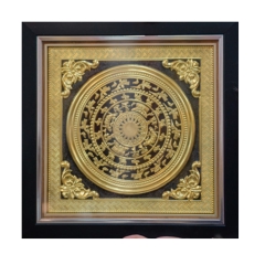 Tranh Đồng Mặt Trống Đồng - Đồ Đồng Cao Cấp - Cửu Diệu Thiên - THN364