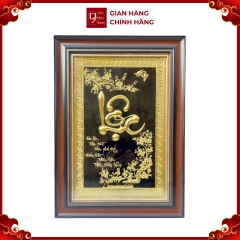 Tranh Đồng Chữ Lộc ( 38x54cm ) - Cửu Diệu Thiên - THN179