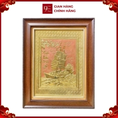 Tranh Đồng Thuận Buồm Xuôi Gió ( 28x38cm ) - Cửu Diệu Thiên - TB004