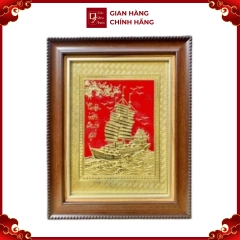Tranh Đồng Thuận Buồm Xuôi Gió ( 28x38cm ) - Cửu Diệu Thiên - TB005