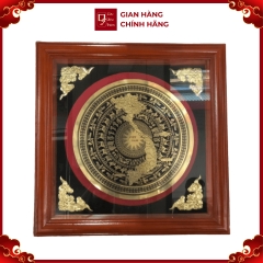 Tranh Đồng Mặt Trống Đồng - Đồ Đồng Cao Cấp - Cửu Diệu Thiên - THN365