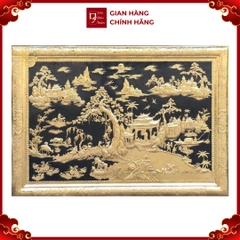 Tranh Đồng Quê - Đồ Đồng Cao Cấp - Cửu Diệu Thiên - THN399