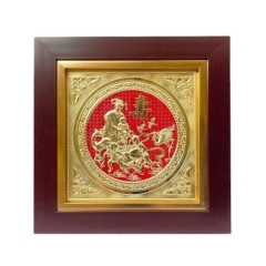 Tranh Đồng Mừng Thọ Ông Bà ( 48x48cm ) - Cửu Diệu Thiên - THN211