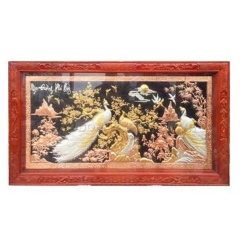 Tranh Công Mai - Đồ Đồng Cao Cấp - Cửu Diệu Thiên - THN389