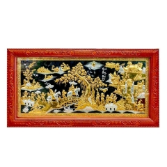 Tranh Vinh Quy Bái Tổ - Đồ Đồng Cao Cấp  - Cửu Diệu Thiên - THN004