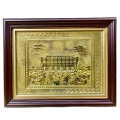 Tranh Đồng Bến Nhà Rồng - Bảo Tàng Hồ Chí Minh ( 28x34cm ) - Cửu Diệu Thiên - BR004
