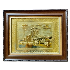 Tranh Đồng Chợ Bến Thành ( 28x34cm ) - Cửu Diệu Thiên - BT004