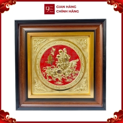Tranh Đồng Mừng Thọ Ông Bà ( 48x48cm ) - Cửu Diệu Thiên - THN211