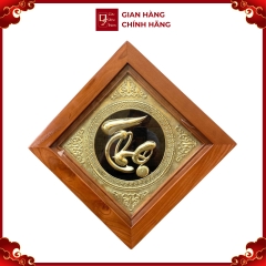 Tranh Đồng Chữ Thọ ( 38x38cm ) - Cửu Diệu Thiên - THN191