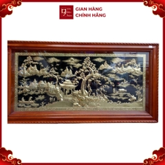Tranh Đồng Quê - Đồ Đồng Cao Cấp - Cửu Diệu Thiên - THN400