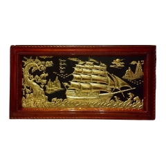 Tranh Thuận Buồm Xuôi Gió - Đồ Đồng Cao Cấp - Cửu Diệu Thiên - THN419