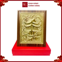 Tranh Đồng Chùa Keo Thái Bình ( 20x25cm ) - Cửu Diệu Thiên - CK001