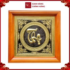 Tranh Đồng Chữ Thọ ( 69x69cm ) - Cửu Diệu Thiên - THN192
