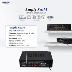 Smart Amply NKC-801M (Amply nghe nhạc Karaoke 801) !