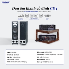 DÀN ÂM THANH CỐ ĐỊNH CD3