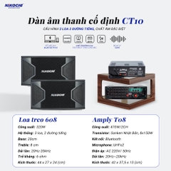 DÀN ÂM THANH CỐ ĐỊNH CT10!