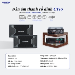 DÀN ÂM THANH CỐ ĐỊNH CT10