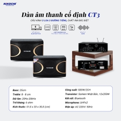 DÀN ÂM THANH CỐ ĐỊNH CT3