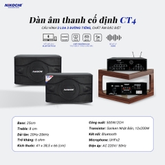 DÀN ÂM THANH CỐ ĐỊNH CT4